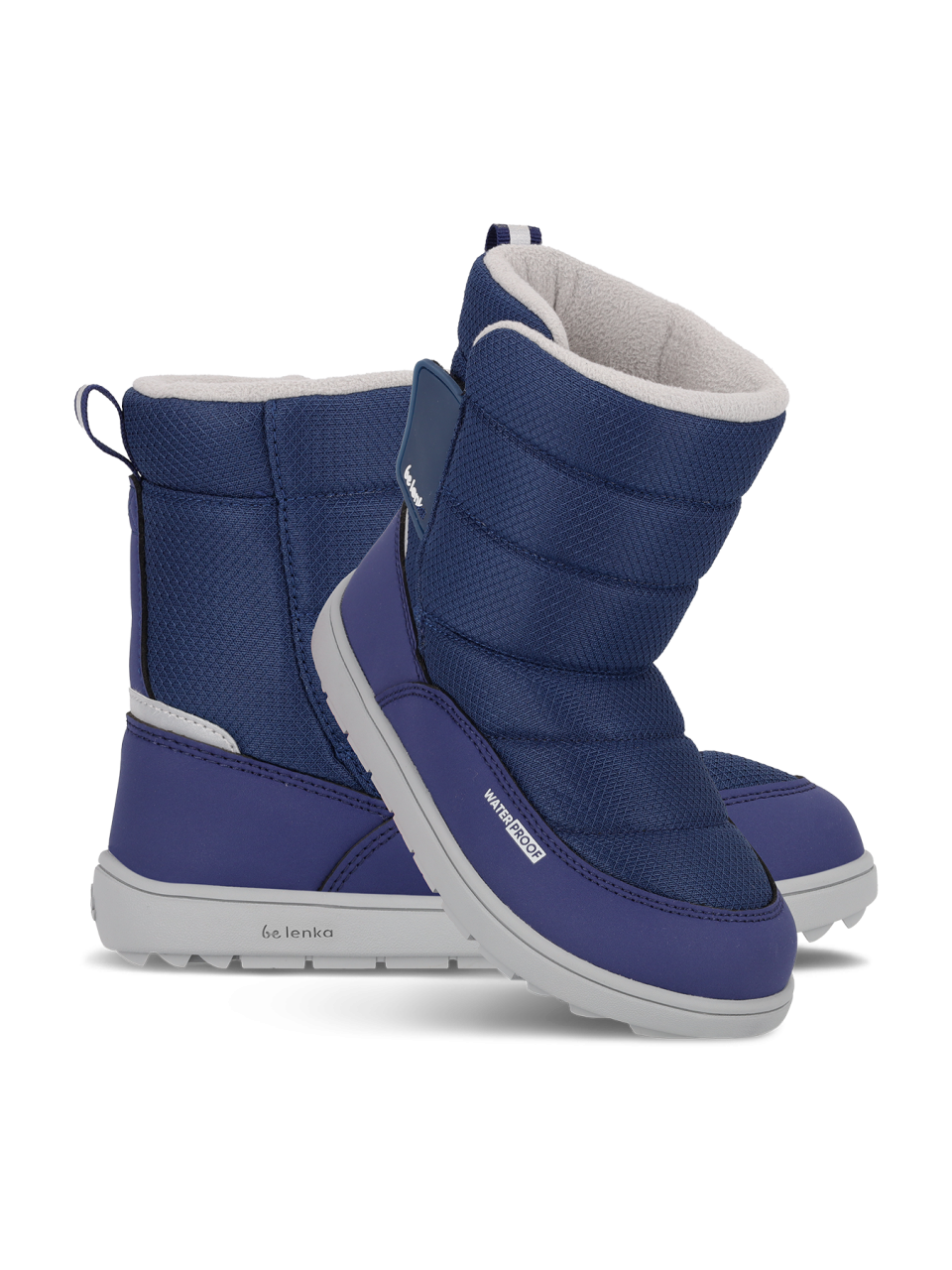 Detské barefoot snehule Be Lenka Ailo Kids - Dark Blue
