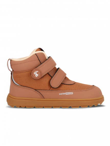 Detské zimné barefoot topánky Be Lenka Zippu Junior - All Brown