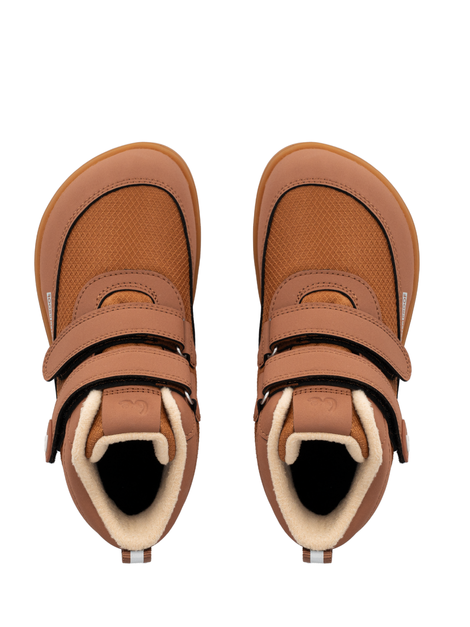 Detské zimné barefoot topánky Be Lenka Zippu Junior - All Brown