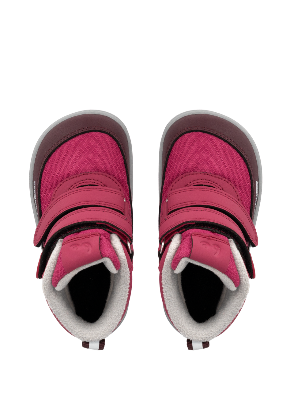 Detské zimné barefoot topánky Be Lenka Zippu Preschool - Berry & Grey