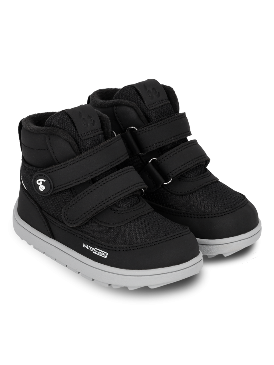 Detské zimné barefoot topánky Be Lenka Zippu Preschool - Black & Grey